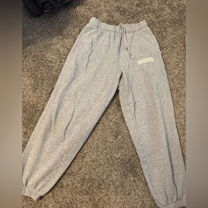 PINK Victoria's Secret Light Gray Joggers